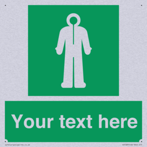 Custom sign safe condition Survival clothing